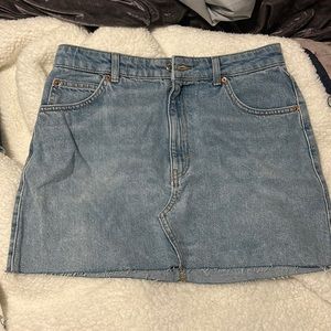 Topshop jean skirt